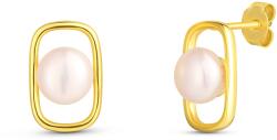 JwL Luxury Pearls Cercei fini placați cu aur și perlă naturală JL0828