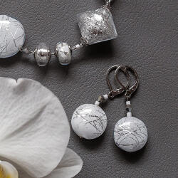 Lampglas Cercei eleganți Frozen Beauty cu argint pur din perle Lampglas ERO23