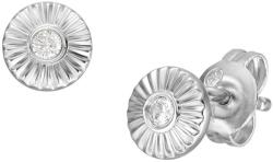 Fossil Cercei eleganți din argint cu cristal Circle JFS00617040