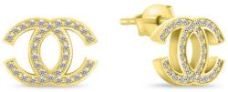 Brilio Silver Cercei exclusivi placați cu aur cu pietre de zircon World Icon EA1015Y