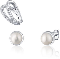 JwL Luxury Pearls Set modern de cercei placați cu aur (1x cercel, 2x cercei de piatră) JL0808