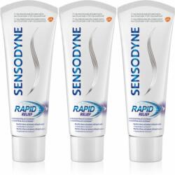 Sensodyne Rapid pasta de dinti cu Fluor pentru dinti sensibili 3x75 ml