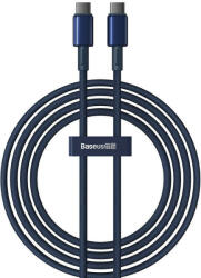 Baseus Cable USB-C to USB-C Baseus Tungsten Gold, 100W, 2m (blue) (P10319800321-04) - scom