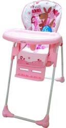 Baby Care Care 3 CC babaszék 3 lépésben állítható, összecsukható, biztonsági öv, kényelmes ülés, levehető asztal, alvási helyzet, tárolókosár, Kenguru modell, rózsaszín (BCCCCHAIRPINK)