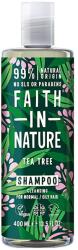 Faith in Nature Természetes tisztító sampon teafaolajjal zsíros és korpás hajra, 400 ml (708002400711)