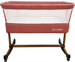 Baby Care Co-Sleeper babaágy, hintává alakítható, méretei 84X78X50 cm, matrac mellékelve, alumínium váz, rózsaszín (BBCBABIESBEDPINK)