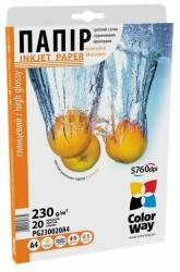 COLORWAY Fotópapír, magasfényű (high glossy), 230 g/m2, A4, 20 lap (PG230020A4) - majorsoft