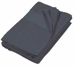 Kariban Uniszex törölköző Kariban KA113 Bath Towel -70X140, Dark Grey