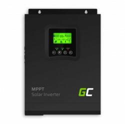 Green Cell Invertor solar Convertor in afara retelei cu controler MPPT si incarcator solar 12VDC 230VAC 1000VA / 1000W unda sinusoidala pura GREEN CELL (GC-INV-12V-1000W-INVSOL01)