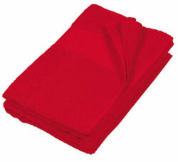 Kariban Uniszex törölköző Kariban KA113 Bath Towel -70X140, Red