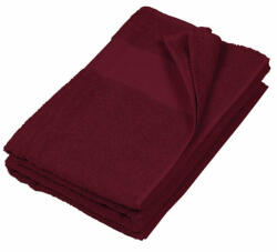 Kariban Uniszex törölköző Kariban KA112 Hand Towel -50X100, Bordeaux