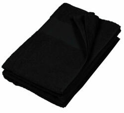 Kariban Uniszex törölköző Kariban KA112 Hand Towel -50X100, Black