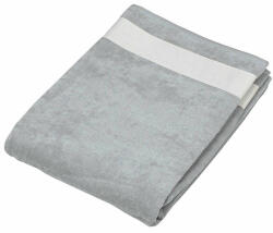 Kariban Uniszex törölköző Kariban KA118 Beach Towel -100X160, Light Grey/White