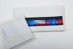 Olima Uniszex törölköző Olima OLS400 Olima Towel With Sublimation Bordure -70X140, White