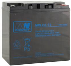 MW Акумулаторна батерия MW 22-12, 12V, 22Ah, AGM, М6 конектори (MW 22-12)