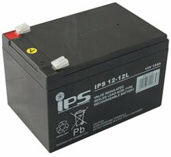 IPS Акумулаторна батерия IPS 12-12L, 12V, 12Ah, AGM, F2 конектори (12-12L)