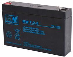 MW Акумулаторна батерия MW 7.2-6, 6V, 7.2Ah, AGM, F1 конектори (MW 7.2-6)