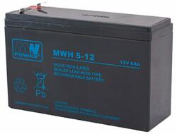 MW Акумулаторна батерия MW MWH 5-12L, 12V, 6Ah, AGM, F1/F2 конектори (MWH 5-12L)