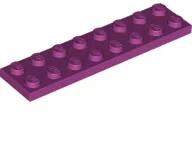 LEGO® 3034c71 - LEGO magenta lap 2 x 8 méretű (3034c71)