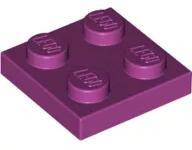 LEGO® 3022c71 - LEGO magenta lap 2 x 2 méretű (3022c71)