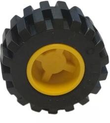 LEGO® 6014bc05c3 - LEGO sárga kerék 11mm átm. x 12mm, kicsi széles abronccsal (6014bc05c3)