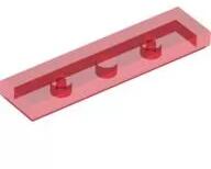 LEGO® 2431c17 - LEGO átlátszó piros csempe 1 x 4 méretű (2431c17)