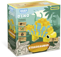 Wader Wader: Baby Blocks Dino cuburi de construcții - Stegosaurus (41495)