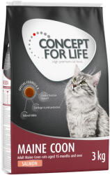 Concept for Life Concept for Life 15% reducere! Life, hrană uscată pisici, diverse grameje - Maine Coon Adult Somon rețetă fără cereale, 3 kg