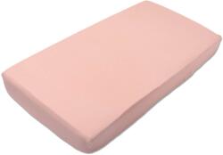 Kidizi Cearceaf din muselina bumbac 100% cu elastic roata 120x60 cm Kidizi Ash Pink (5949551908791)