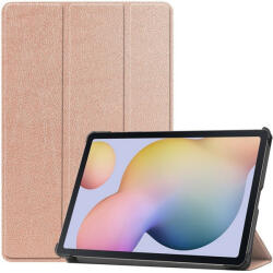 Samsung Tab S9 FE (10.9) / Tab S10 FE (10.9) SM-X510 / X516B / X520 / X526, mappa tok, Trifold, vörösarany - mobilkozpont