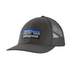 Patagonia P-6 Logo LoPro Trucker Hat baseball sapka szürke