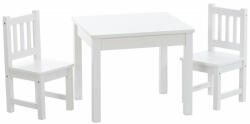  Mides gyerek asztal + 2 szék fehér 316237