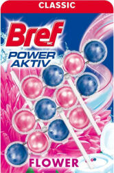Bref Power Aktiv golyós WC illatosító Virág 3x50g