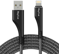 Kabel USB-A do lightning RayCue CA01 1.2m 2.4A (czarny) (CA01)