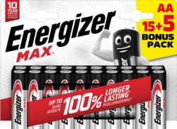 Energizer E303329900 Energizer Max Alk AA BP20 15+5 (E303329900)