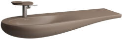 Laufen ILBAGNOALESSI Mosdó, 120 cm, pult jobb oldalon, rejtett túlfolyóval, kerámia lefolyószelep takaróval, egy csaplyuk, középen, Matt kávé H8149731881041 (H8149731881041)