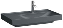 Laufen MEDA Mosdó, 80 cm, bal oldali pulttal, túlfolyónyílás nélkül, egy csaplyukkal, Graphite matt H8171157581111 (H8171157581111)