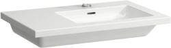 Laufen LIVING Ráépíthető mosdó, polc bal oldalon, csaplyuk nélkül, Matt fehér H8174397571091 (H8174397571091)