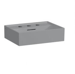 Laufen Kartell LAUFEN Mosdótál, alsó felülete csiszolt, 3 csaplyukkal, Matt szürke H8183307591081 (H8183307591081)