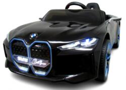 R-Sport Masinuta electrica cu telecomanda, roti din spuma EVA, scaun din piele ecologica, varsta 1-5 ani, BMW I4 - Negru (EDIBMWI4NEGRU)