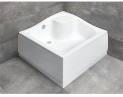 Radaway Korfu C szögletes zuhanytálca 90x90 fehér, ajándék szifonnal 4C99400-03 (4C99400-03)