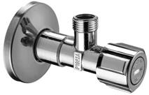 Schell COMFORT sarokszelep szűrővel, 1/2-3/8", csavarzat nélkül 054300699 (054300699)