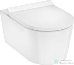 Hansgrohe ELUPURA S perem nélküli függesztett wc AquaHelix Flush öblítéssel, lecsapódásgátlós wc ülőkével, fehér 61115450 (61115450)
