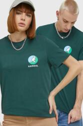 Kangol pamut póló zöld, nyomott mintás - türkiz XS - answear - 13 990 Ft