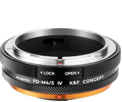 K&F Concept Canon-FD M4/3 PRO Adapter - Micro 4/3 Canon FD Átalakító - FD-M4/3 IV PRO (KF06.518)