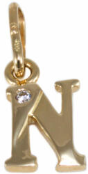 Ékszershop Köves "N" betű arany medál (1281257)