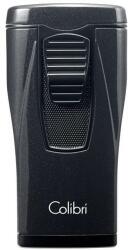 Colibri Monaco Metallic Black hármas piramis lángú szúrólángos szivar öngyújtó - fekete (C-LI880T5)