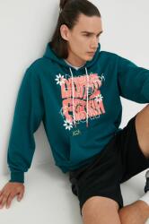 PUMA melegítő felső Run It Back zöld, férfi, nyomott mintás - türkiz L