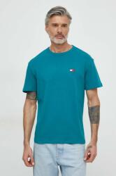 Tommy Jeans pamut póló zöld, férfi, nyomott mintás - türkiz L - answear - 12 990 Ft