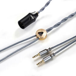 DD HIFI BC150XLR - Cablu de căști simetric din argint cu conector 4-Pin XLR - 145cm - 3, 5mm HiFiMan (DDHIFI-BC150XLR-35HM-145)